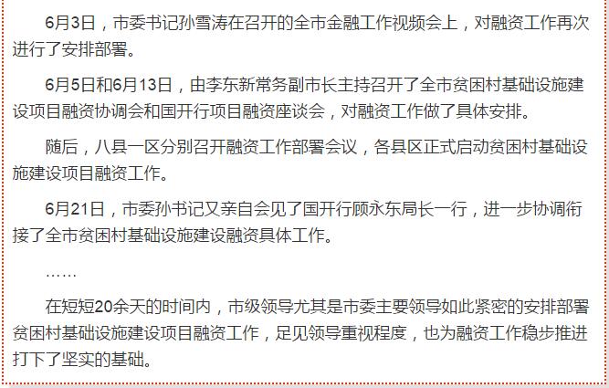 國開行支持貧困村基礎(chǔ)設(shè)施建設(shè)，隴南究竟能分得多大“蛋糕”？