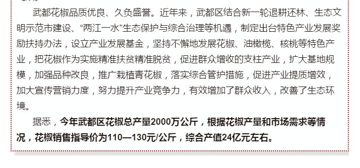 5.28億！一場(chǎng)盛會(huì)，武都花椒“火”了